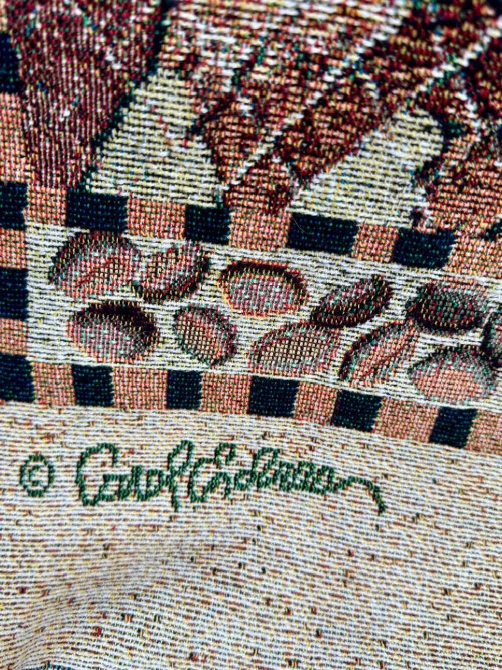 Carol Endres Hen House Garden Party Tapestry Throw apx 54x70